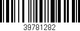 Código de barras (EAN, GTIN, SKU, ISBN): '39781282'
