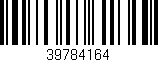Código de barras (EAN, GTIN, SKU, ISBN): '39784164'