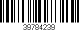 Código de barras (EAN, GTIN, SKU, ISBN): '39784239'
