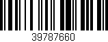 Código de barras (EAN, GTIN, SKU, ISBN): '39787660'