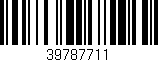 Código de barras (EAN, GTIN, SKU, ISBN): '39787711'