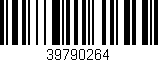 Código de barras (EAN, GTIN, SKU, ISBN): '39790264'