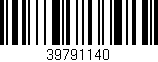 Código de barras (EAN, GTIN, SKU, ISBN): '39791140'