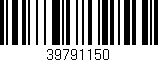 Código de barras (EAN, GTIN, SKU, ISBN): '39791150'