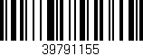 Código de barras (EAN, GTIN, SKU, ISBN): '39791155'
