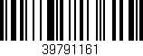 Código de barras (EAN, GTIN, SKU, ISBN): '39791161'