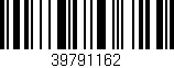 Código de barras (EAN, GTIN, SKU, ISBN): '39791162'