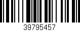 Código de barras (EAN, GTIN, SKU, ISBN): '39795457'