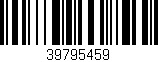 Código de barras (EAN, GTIN, SKU, ISBN): '39795459'