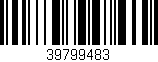 Código de barras (EAN, GTIN, SKU, ISBN): '39799483'