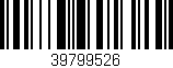 Código de barras (EAN, GTIN, SKU, ISBN): '39799526'
