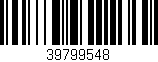 Código de barras (EAN, GTIN, SKU, ISBN): '39799548'