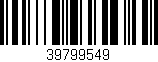 Código de barras (EAN, GTIN, SKU, ISBN): '39799549'