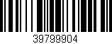 Código de barras (EAN, GTIN, SKU, ISBN): '39799904'
