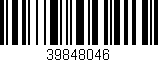 Código de barras (EAN, GTIN, SKU, ISBN): '39848046'