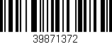 Código de barras (EAN, GTIN, SKU, ISBN): '39871372'