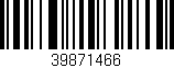 Código de barras (EAN, GTIN, SKU, ISBN): '39871466'
