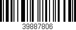 Código de barras (EAN, GTIN, SKU, ISBN): '39887806'