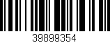 Código de barras (EAN, GTIN, SKU, ISBN): '39899354'