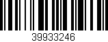 Código de barras (EAN, GTIN, SKU, ISBN): '39933246'