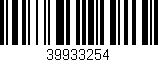 Código de barras (EAN, GTIN, SKU, ISBN): '39933254'