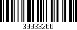 Código de barras (EAN, GTIN, SKU, ISBN): '39933266'