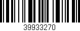 Código de barras (EAN, GTIN, SKU, ISBN): '39933270'