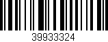 Código de barras (EAN, GTIN, SKU, ISBN): '39933324'