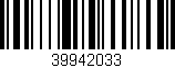 Código de barras (EAN, GTIN, SKU, ISBN): '39942033'