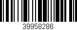 Código de barras (EAN, GTIN, SKU, ISBN): '39958286'