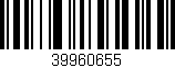 Código de barras (EAN, GTIN, SKU, ISBN): '39960655'