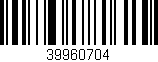 Código de barras (EAN, GTIN, SKU, ISBN): '39960704'