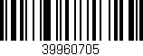 Código de barras (EAN, GTIN, SKU, ISBN): '39960705'