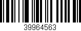 Código de barras (EAN, GTIN, SKU, ISBN): '39964563'