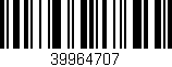 Código de barras (EAN, GTIN, SKU, ISBN): '39964707'