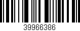 Código de barras (EAN, GTIN, SKU, ISBN): '39966386'