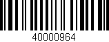 Código de barras (EAN, GTIN, SKU, ISBN): '40000964'