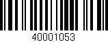 Código de barras (EAN, GTIN, SKU, ISBN): '40001053'