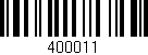 Código de barras (EAN, GTIN, SKU, ISBN): '400011'