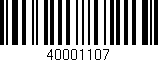 Código de barras (EAN, GTIN, SKU, ISBN): '40001107'