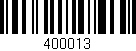 Código de barras (EAN, GTIN, SKU, ISBN): '400013'