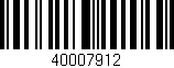 Código de barras (EAN, GTIN, SKU, ISBN): '40007912'