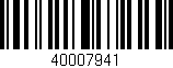 Código de barras (EAN, GTIN, SKU, ISBN): '40007941'