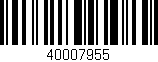 Código de barras (EAN, GTIN, SKU, ISBN): '40007955'