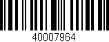 Código de barras (EAN, GTIN, SKU, ISBN): '40007964'