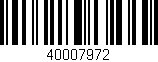 Código de barras (EAN, GTIN, SKU, ISBN): '40007972'