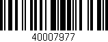 Código de barras (EAN, GTIN, SKU, ISBN): '40007977'
