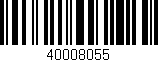 Código de barras (EAN, GTIN, SKU, ISBN): '40008055'