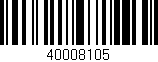 Código de barras (EAN, GTIN, SKU, ISBN): '40008105'