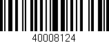 Código de barras (EAN, GTIN, SKU, ISBN): '40008124'